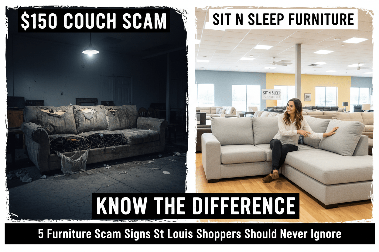 5 Furniture Scam Signs St. Louis Shoppers Should Never Ignore - Sit and Sleep 4 Less (St. Louis, MO)