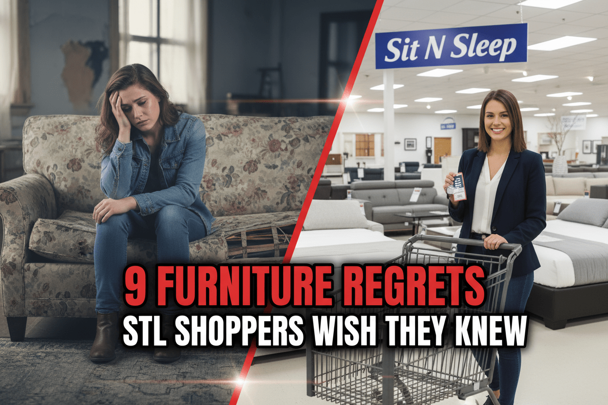 9 Common Furniture Regrets STL Shoppers Wish They Could Undo - Sit and Sleep 4 Less (St. Louis, MO)