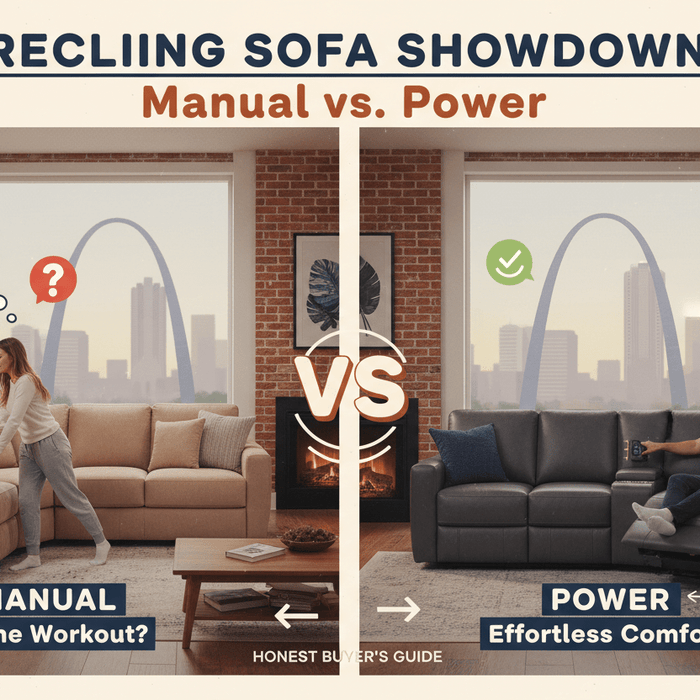 Best Reclining Sofas in St. Louis | Manual vs Power - Sit and Sleep 4 Less (St. Louis, MO)