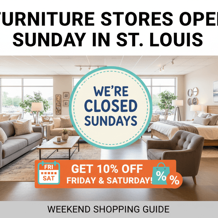 Furniture Stores Open Sunday St. Louis | Weekend Shopping Guide - Sit and Sleep 4 Less (St. Louis, MO)