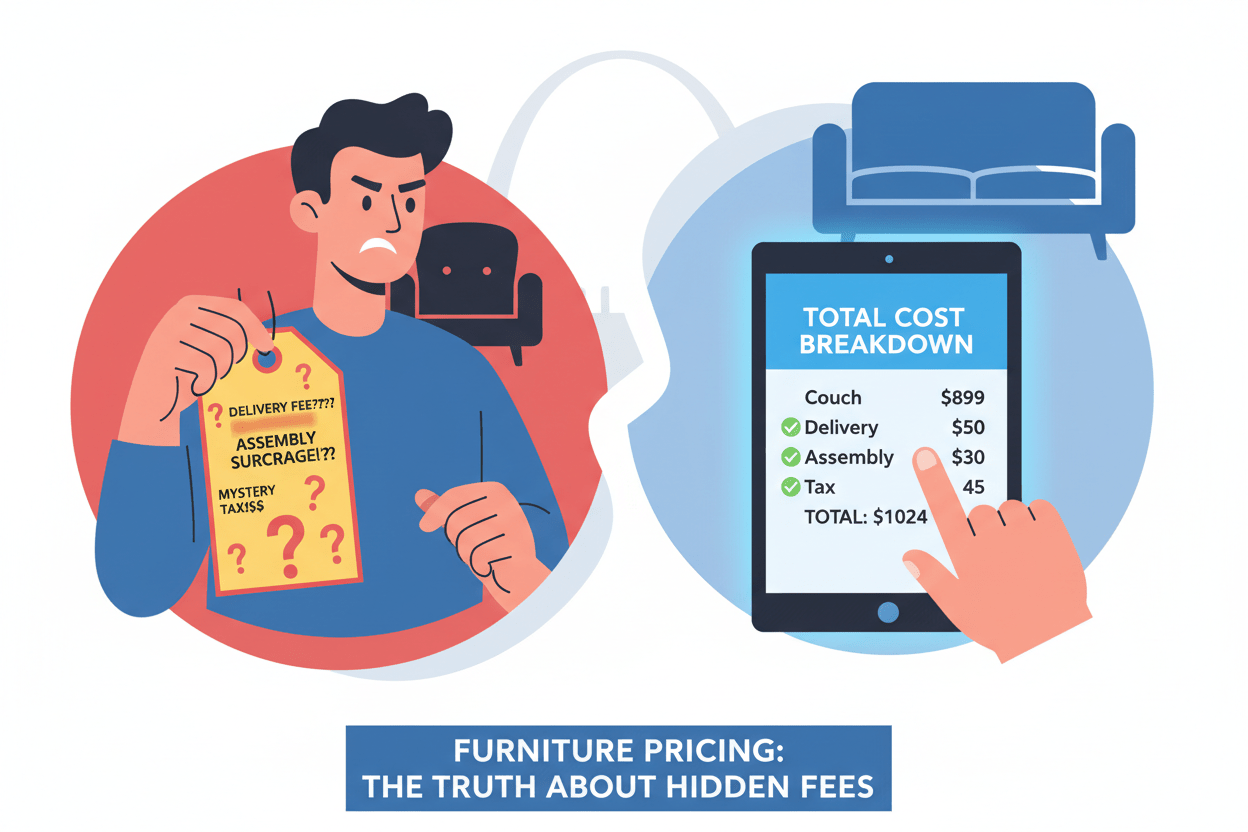 🚫 Hidden Fees in Furniture Shopping: The St. Louis Guide to Real Out-the-Door Prices (No Surprises) - Sit and Sleep 4 Less (St. Louis, MO)