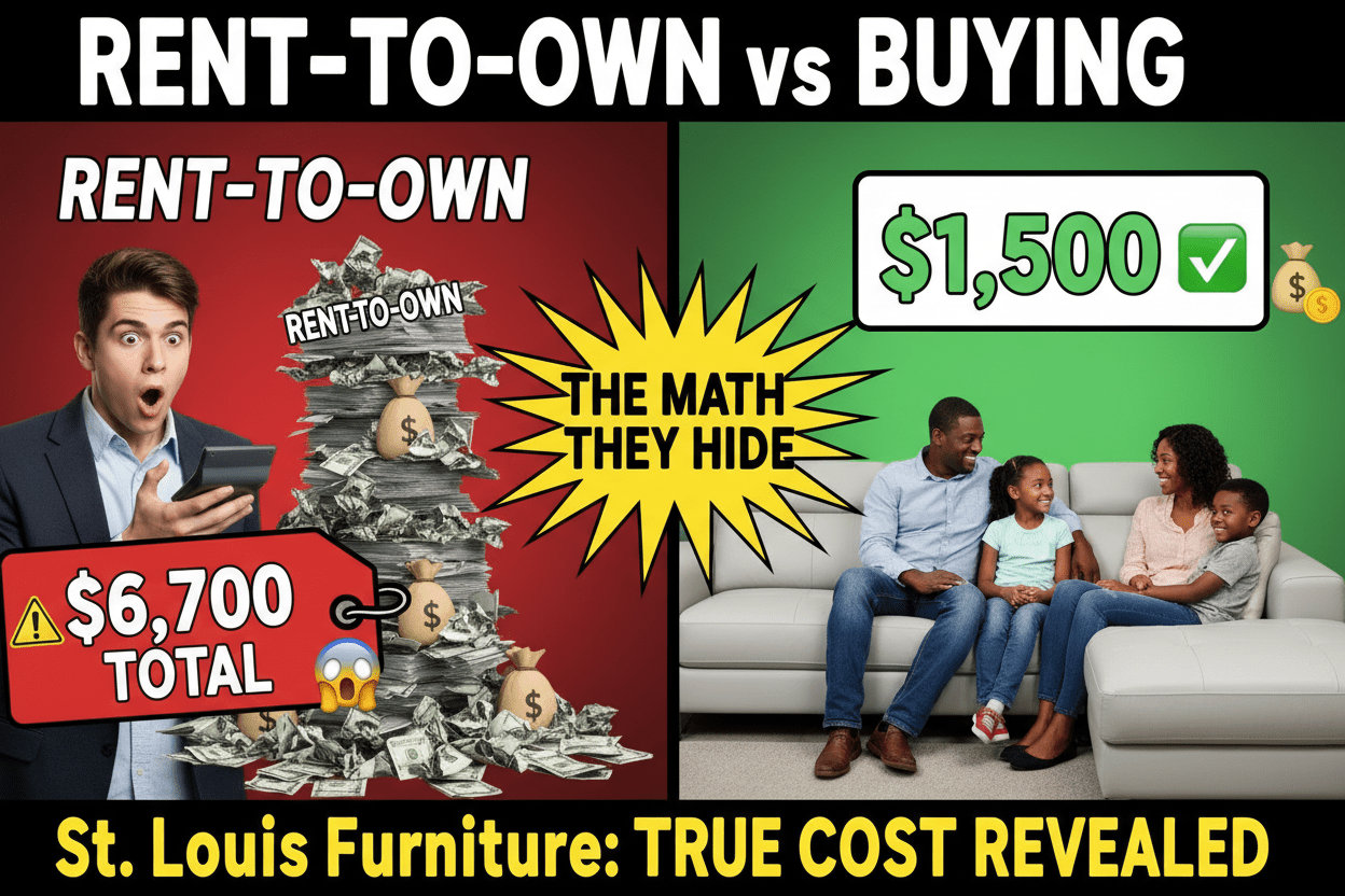 Rent-to-Own vs Buying Furniture St. Louis: The $3,000 Mistake Most Families Make - Sit and Sleep 4 Less (St. Louis, MO)