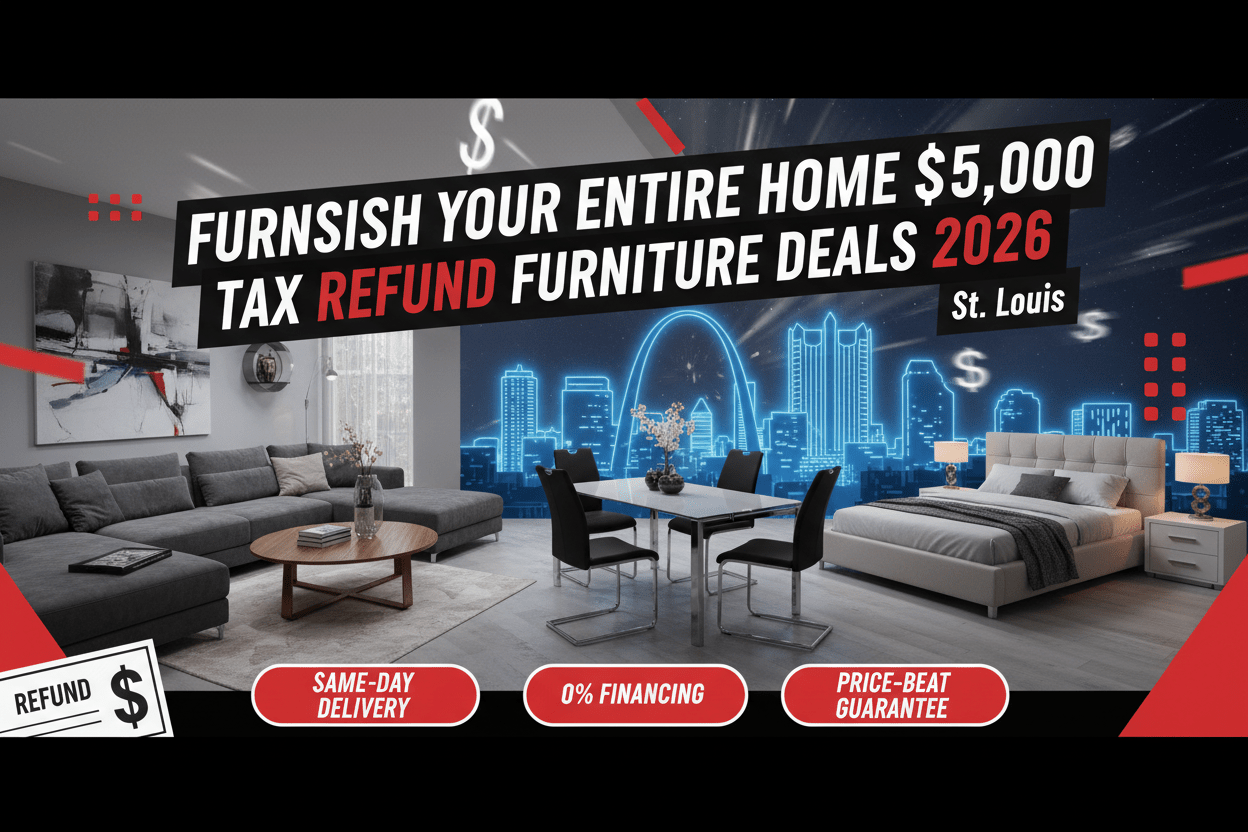 💰 Tax Refund Furniture Deals St. Louis 2026: How to Furnish Your Entire Home for Under $5,000 - Sit and Sleep 4 Less (St. Louis, MO)