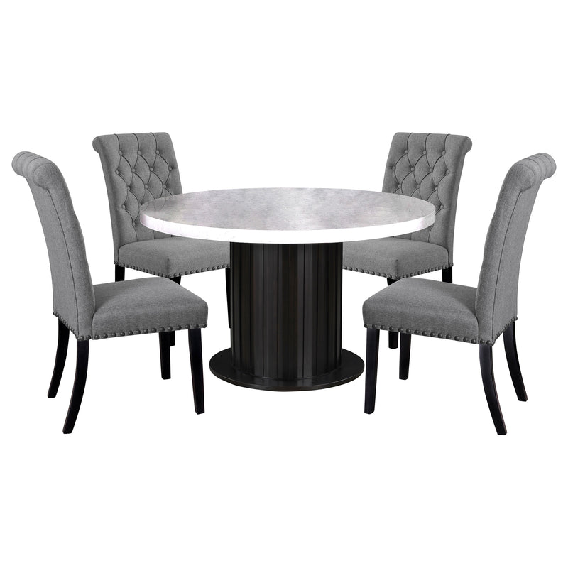 Sherry Rectangular Marble Top Dining Table set