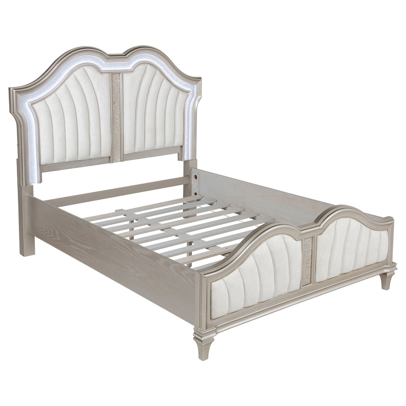 Evangeline Panel Bed with LED Lighting