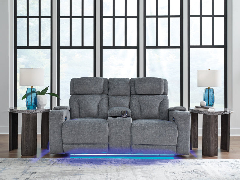 Studio Cave Power Reclining Loveseat with Console