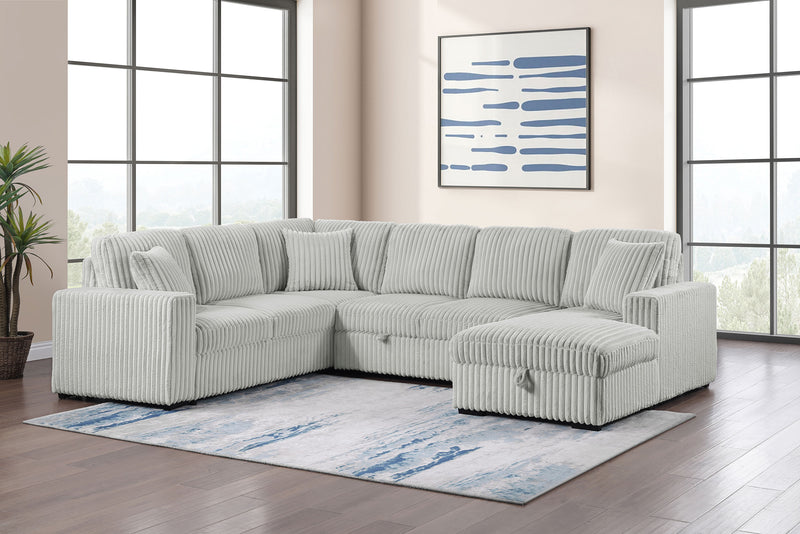 Devonshire Pull-Out Sleeper Sectional Sofa