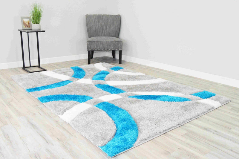 6491 Turquoise - 4D Shaggy