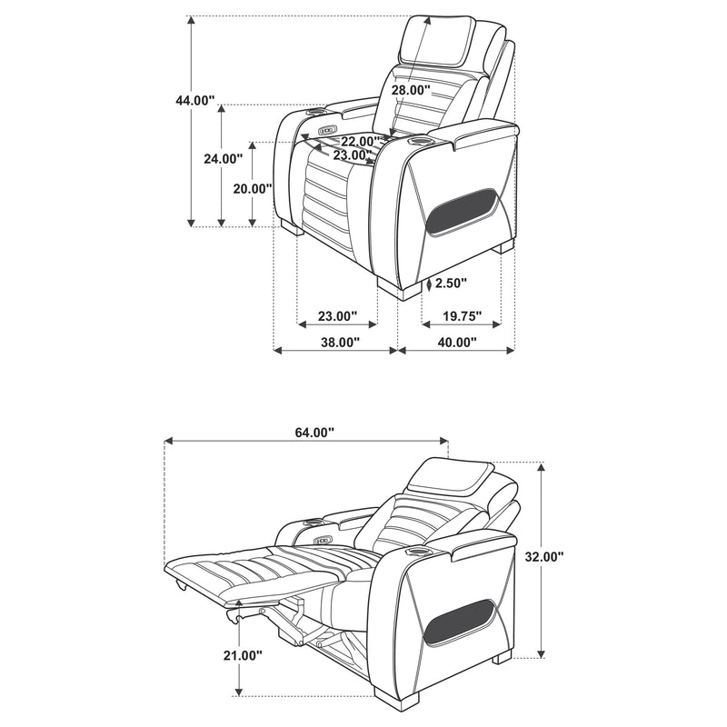 Zuma Dual Power Reclining Sofa Set