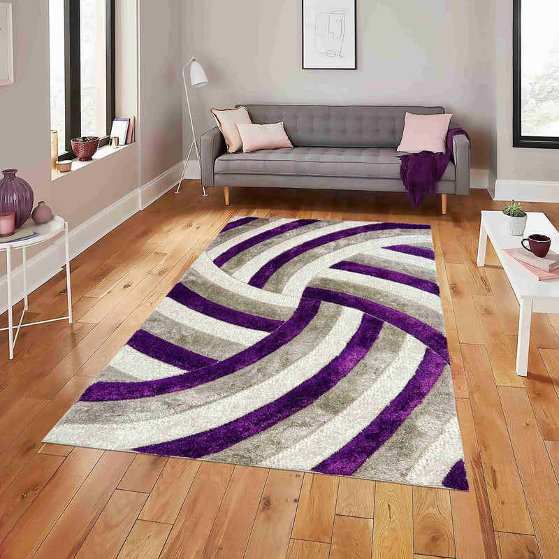 6483 Purple - 4D Shaggy
