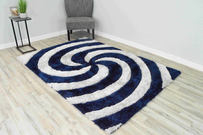 6484 Navy - 4D Shaggy