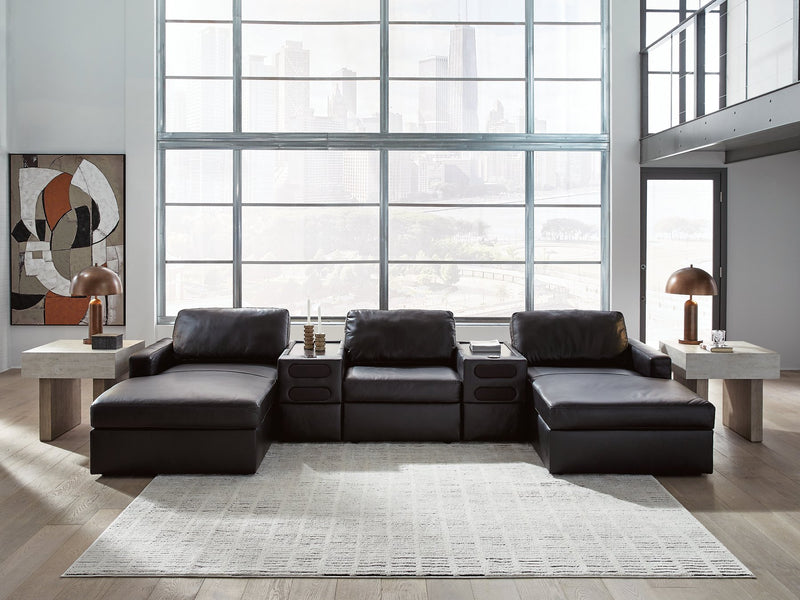 Modmax II Double Chaise Sectional with Audio Consoles