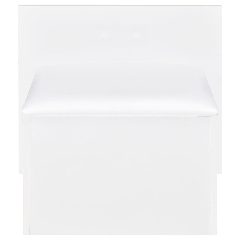 Flora Makeup Vanity Table with LED Mirror and Stool