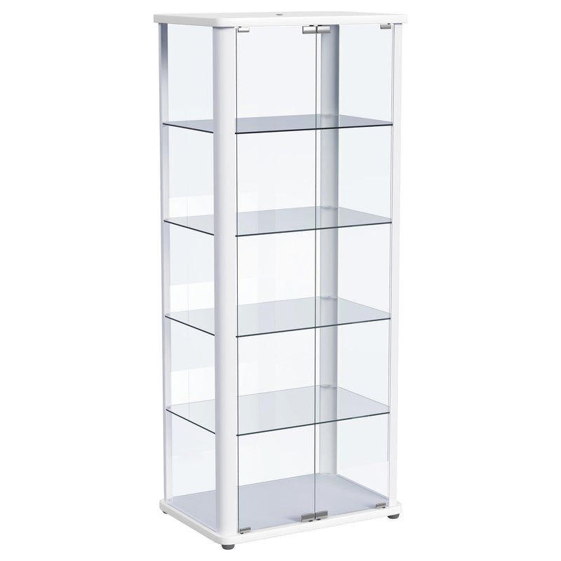 Aero Curio Cabinet with LED Lighting