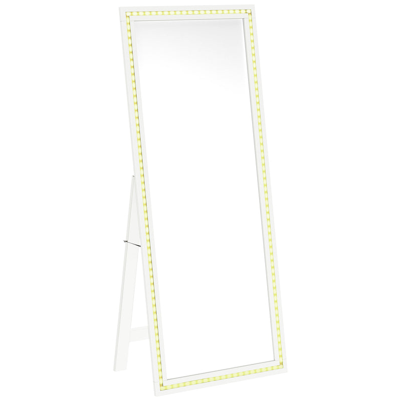 Windrose Standing Mirror with LED Lighting