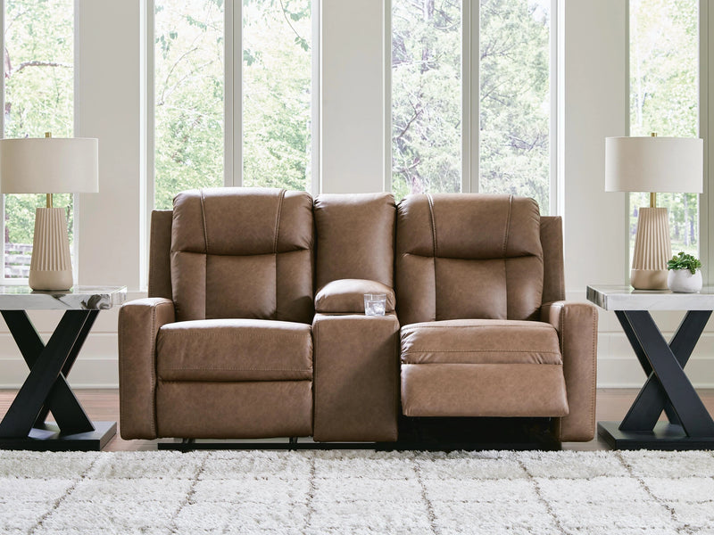 Mackmenville Reclining Loveseat with Console
