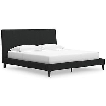 Cadmori King Upholstered Bed with Roll Slats
