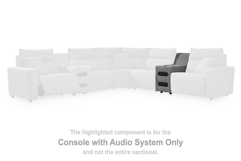 Modmax II Power Reclining Sectional with Audio Consoles