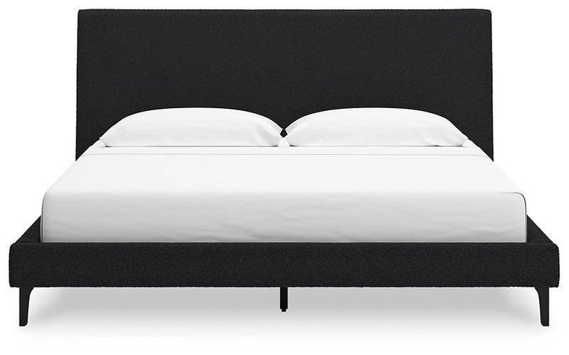 Cadmori King Upholstered Bed with Roll Slats