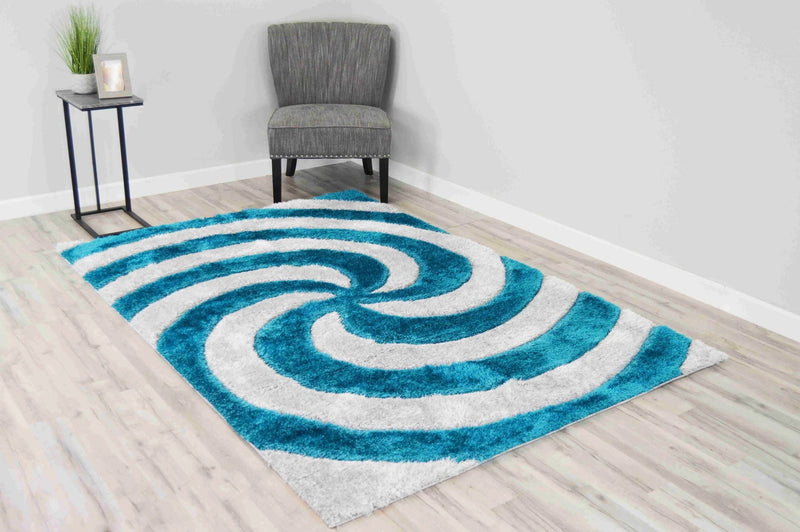 6484 Turquoise - 4D Shaggy