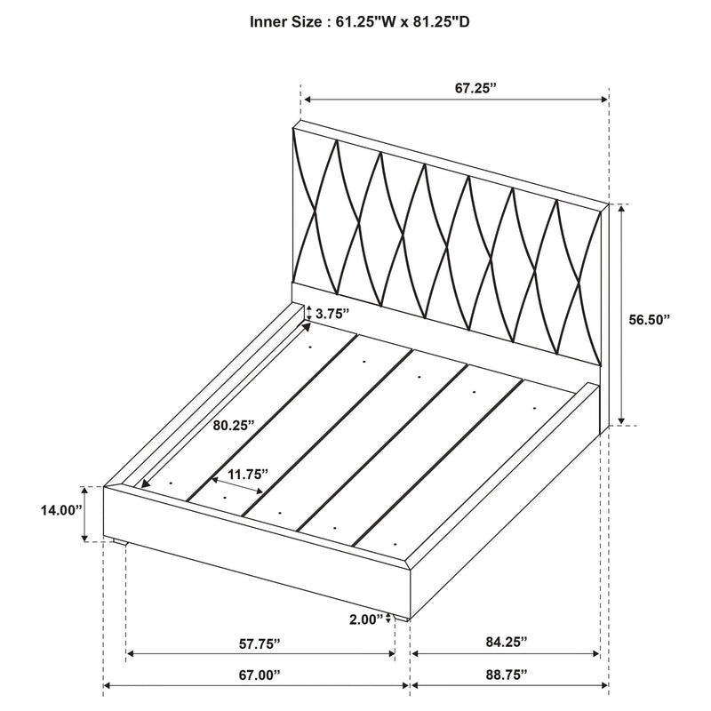 Delsea Panel Platform Bed