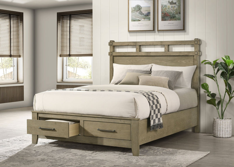 Hazlewood Panel Platform Storage Bed