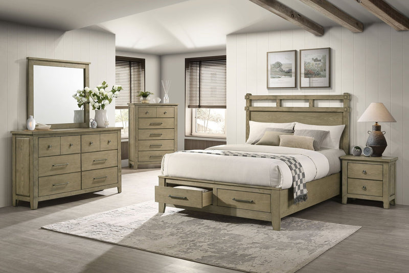 Hazlewood Panel Platform Storage Bed