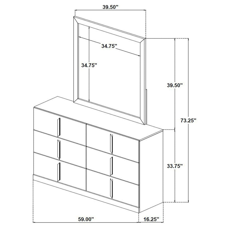 Ines Dresser with Mirror