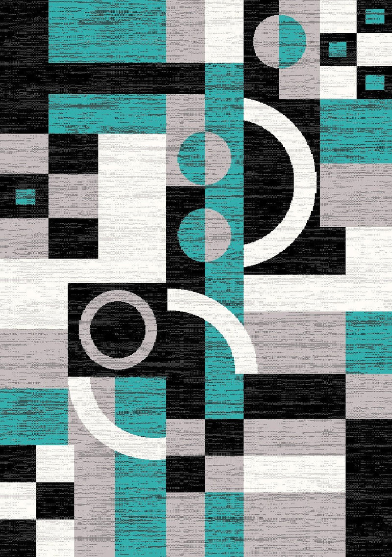 PALACE Rug Design 5010 - Turquoise - (5x8 (5'2x7'5")")