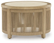 PCP469-708 - Spooners Cove Outdoor Coffee Table by Ashley Furniture - Outdoor Cocktail Table for sale at Shop_name St. Louis