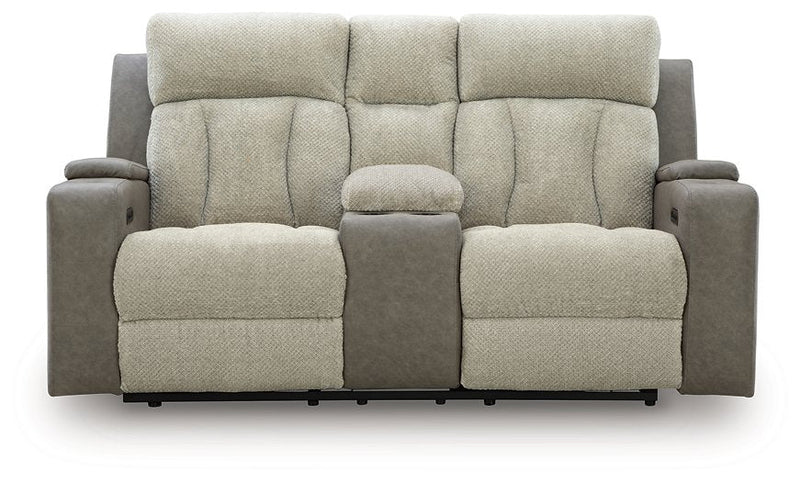 WhipLash Power Reclining Loveseat with Console