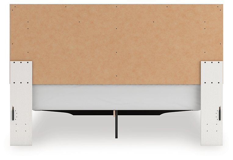 Ashley Zuraleus Upholstered Panel Bed with Glitter Accents - Black