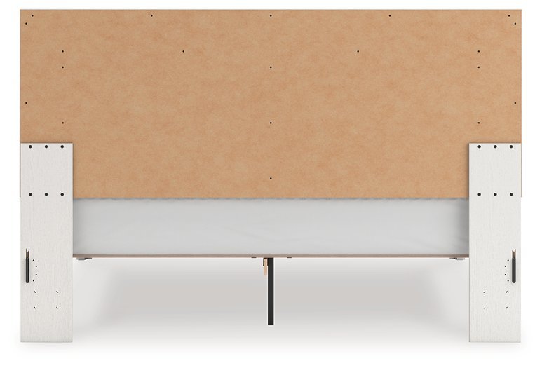 Ashley Zuraleus Upholstered Panel Bed with Glitter Accents - Black